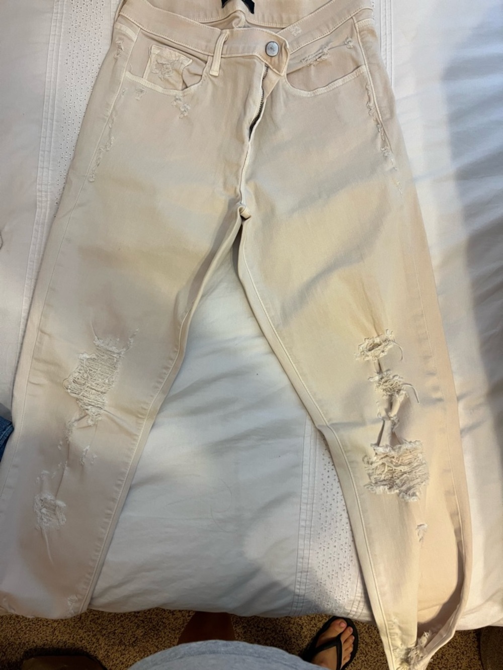 Women’s cream J Brand jeans size 30